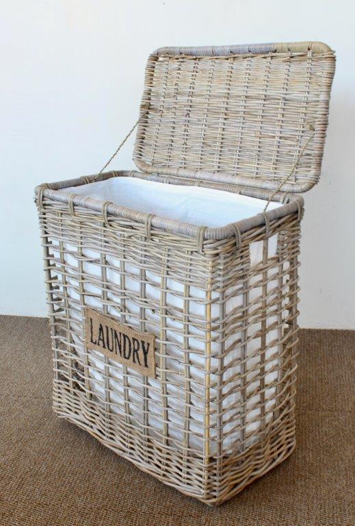 Natural Laundry Basket With Liner